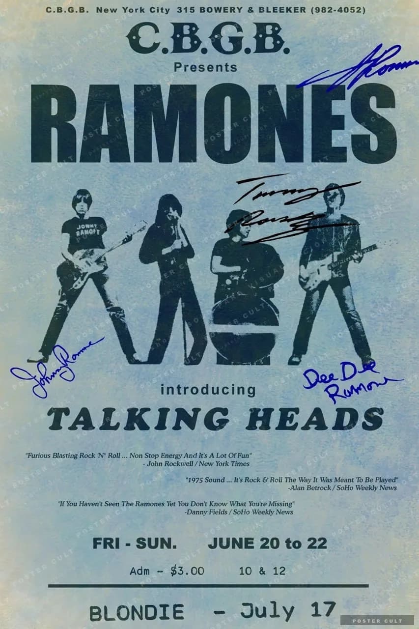 CBGB 1975 Historic Flyer